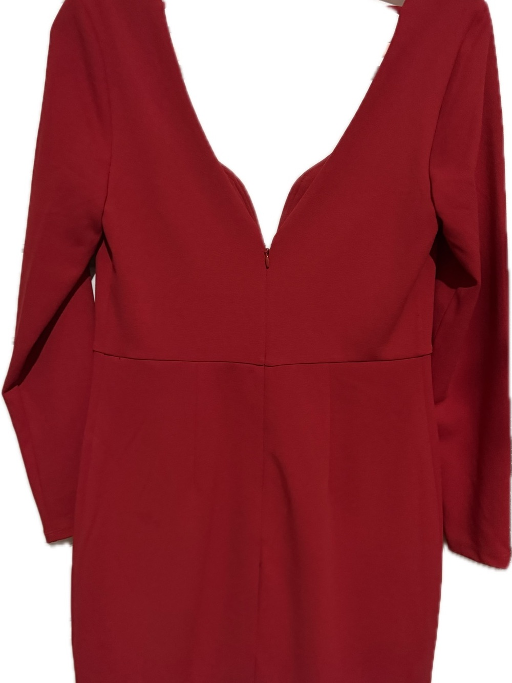 Express Cherry Red Long Sleeve Mini Dress